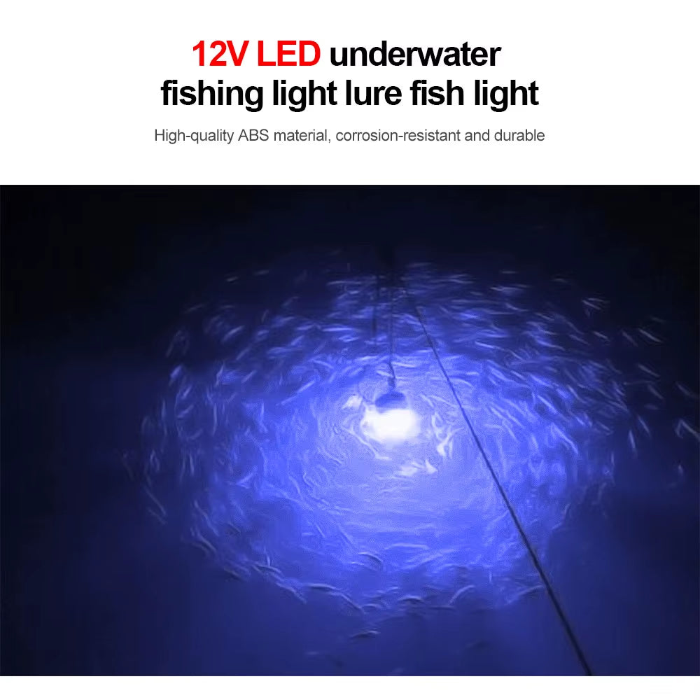 12V LED Fishing Light 100W Ip68 Lure Fish Finder Lamp 108 Leds 2835SMD Attracts Prawns Squid Krill 4 Colors Underwater Lights
