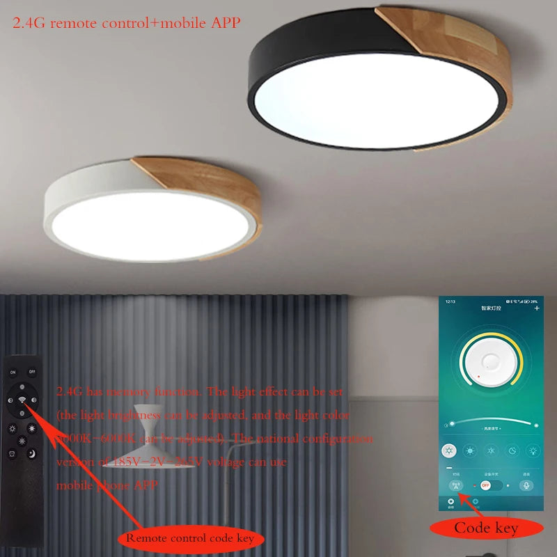 Ultra Thin LED Ceiling Light for Living Loom, Bedroom, Corridor, Office Home Decoration Lighting Chandelier Lamp,Pendant Light