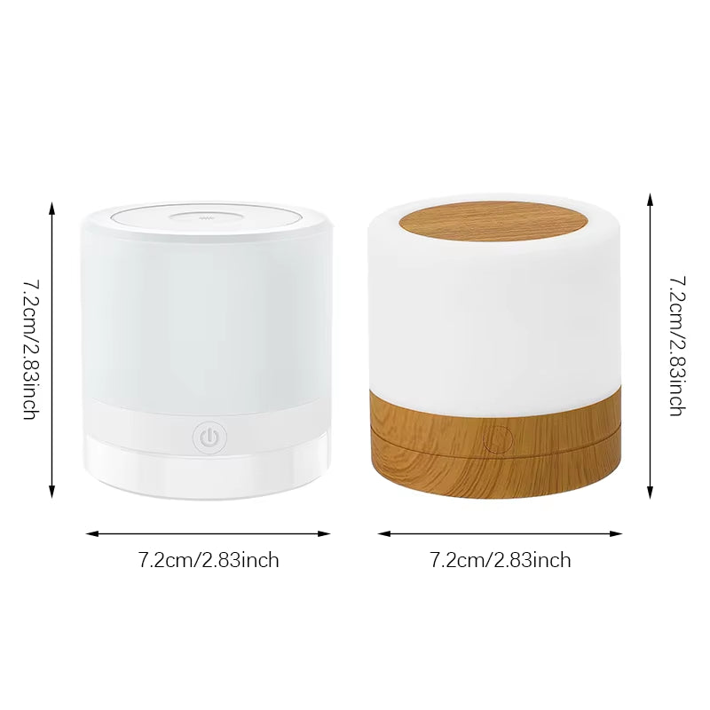 RGB Night Lamp Camping Light Atmosphere Night Lights Bedside Lamps Color Changing Tent with Remote Touch Control for Bedroom Dec