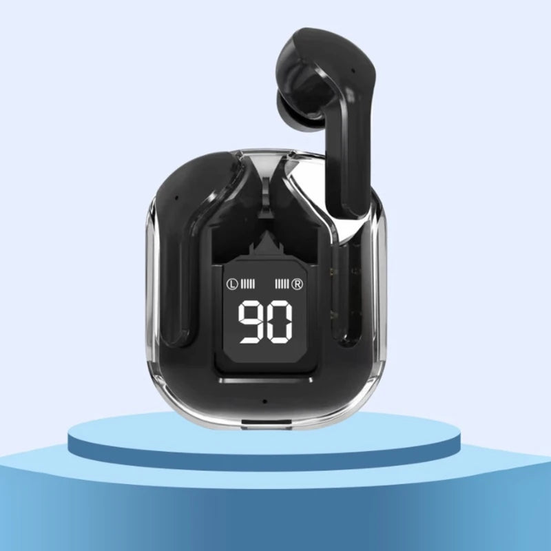 TWS Wireless Earphones Transparent Bluetooth in Ear Headset ENC Sports Headphones LED Power Digital Display Stereo Sound Earbuds
