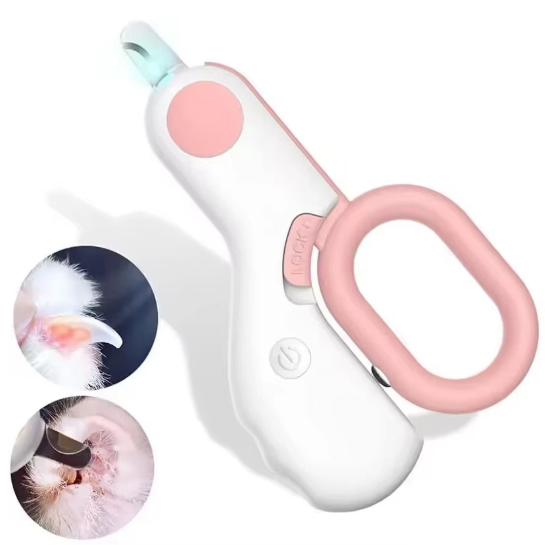 LED Light Cat Dog Nail Clipper Cutter Professional Pet Claw Trimmer with Safety Lock Puppy Kitten Animals Care Grooming Tool Kit