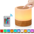 RGB Night Lamp Camping Light Atmosphere Night Lights Bedside Lamps Color Changing Tent with Remote Touch Control for Bedroom Dec
